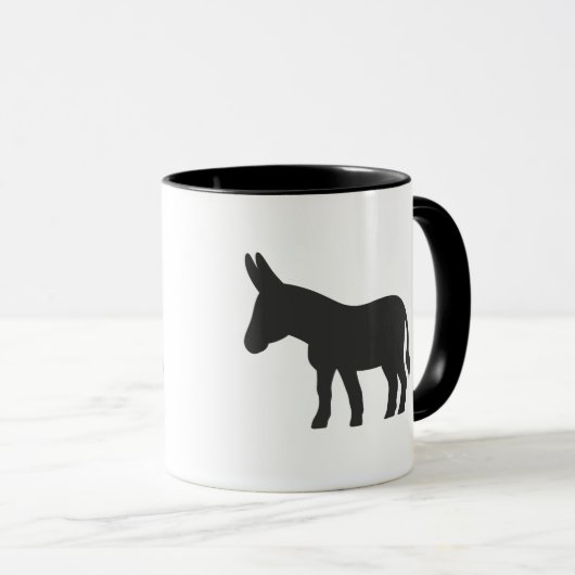 Mug Silhouette d'une mule (Devant droit)