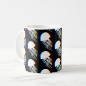 Mug Silhouette EDM de méduse électrisante (Devant gauche)