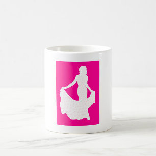 Mug Silhouette élégante d'une femme en souffle