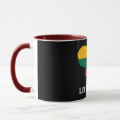 Mug Silhouette et drapeau de la Lituanie (Gauche)