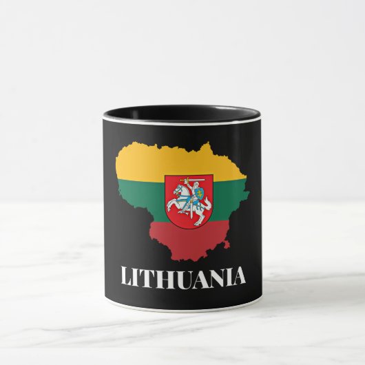 Mug Silhouette et drapeau lituaniens (Centre)