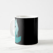 Mug Silhouette Fox Dans La Chasse Animale Forestière C (Devant gauche)