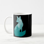 Mug Silhouette Fox Dans La Chasse Animale Forestière C (Gauche)
