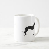 Mug Silhouette grecque italienne en noir (Devant droit)