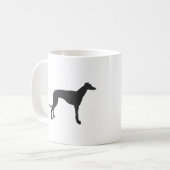 Mug Silhouette grecque italienne en noir (Devant gauche)