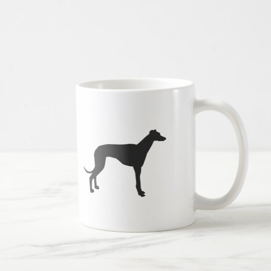 Mug Silhouette grecque italienne en noir (Droite)