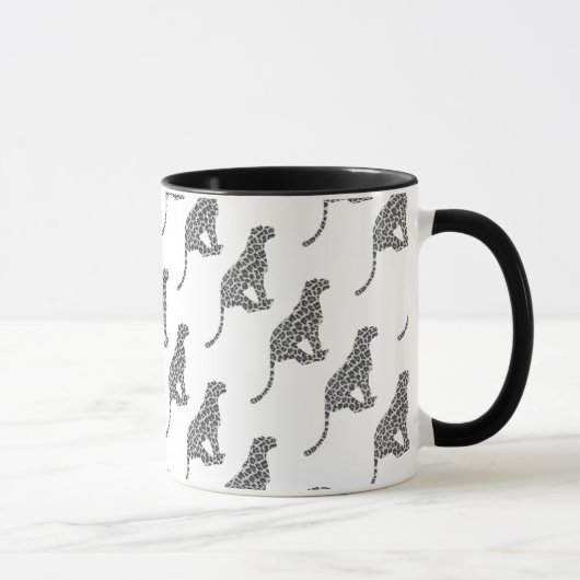 Mug Silhouette gris léopard et gris clair (Droite)