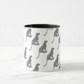 Mug Silhouette gris léopard et gris clair (Centre)