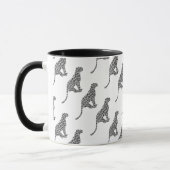 Mug Silhouette gris léopard et gris clair (Gauche)