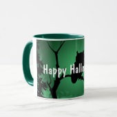 Mug Silhouette Halloween de hibou (Devant gauche)
