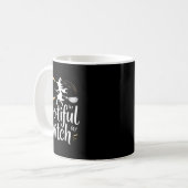 Mug Silhouette Halloween sorcière de la sorcière (Devant gauche)