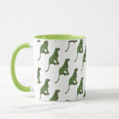 Mug Silhouette léopard noir et vert (Gauche)