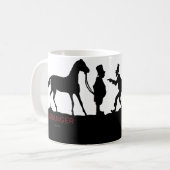 Mug Silhouette : Marchand de cheval (Devant gauche)