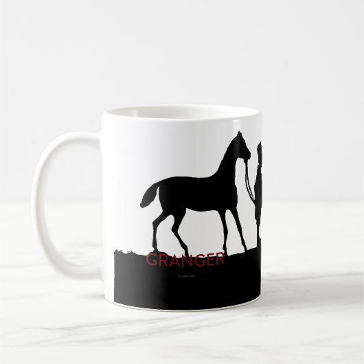 Mug Silhouette : Marchand de cheval (Gauche)