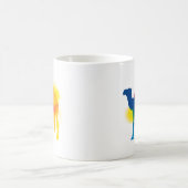 Mug Silhouette minimaliste de peintures Spray (Centre)
