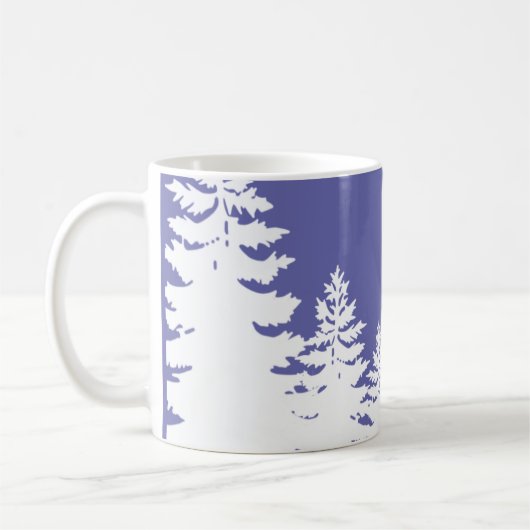 Mug Silhouette minimaliste de pin (Gauche)