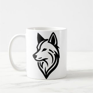 Mug Silhouette minimaliste face Wolf