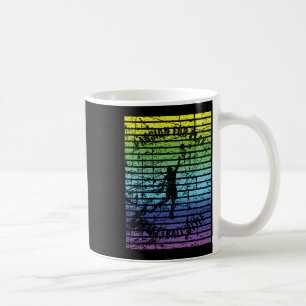 Mug Silhouette Noire D'Un Joueur De Basket Contre
