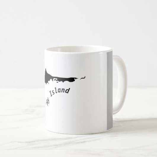 Mug Silhouette of peninsula Zingst the, Darß and (Devant droit)