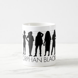 Mug Silhouette orpheline de caractère du noir