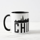 Mug Silhouette panoramique de Chicago City moderne (Gauche)