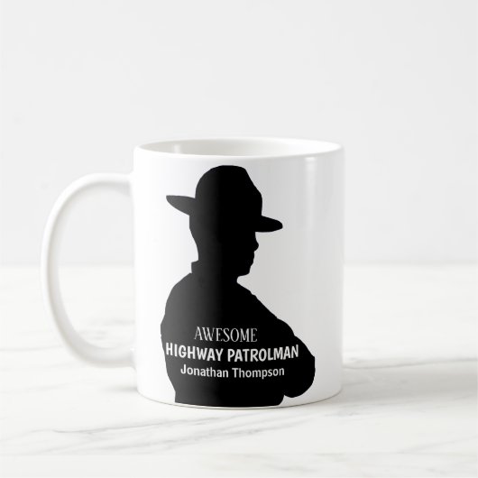 Mug Silhouette Patrolman Personnalisé (Gauche)