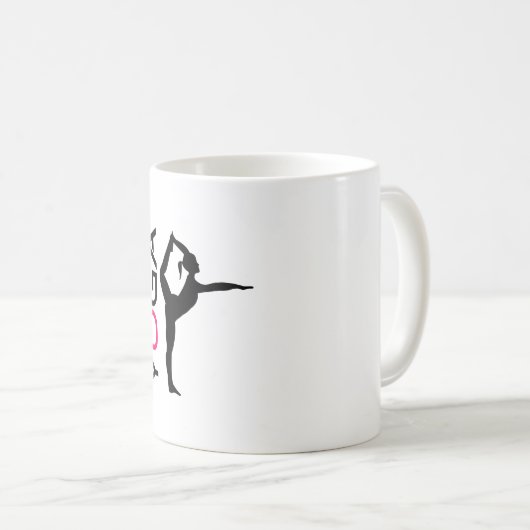 Mug Silhouette Pose Yoga (Devant droit)