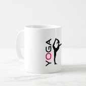 Mug Silhouette Pose Yoga (Devant gauche)