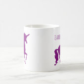Mug Silhouette pourpre personnalisée de licorne belle (Centre)