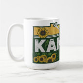Mug Silhouette rétro pittoresque du Kansas (Gauche)