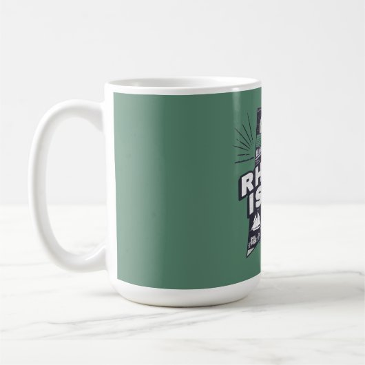 Mug Silhouette Rétro Scénique de Rhode Island (Gauche)