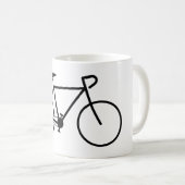 Mug Silhouette simple de bicyclette (Devant droit)
