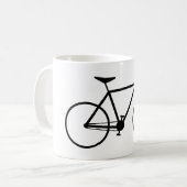 Mug Silhouette simple de bicyclette (Devant gauche)