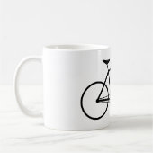 Mug Silhouette simple de bicyclette (Gauche)