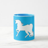 Mug Silhouette Unicorne Blanche (Centre)