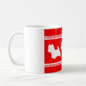 Mug Silhouette Westie Rouge (Gauche)