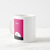 Mug Silhouette Zombie avec Pleine lune personnalisée (Devant gauche)