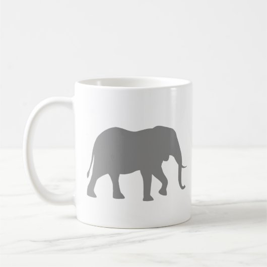 Mug Silhouettes africaines des éléphants | Animal sauv (Gauche)