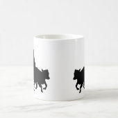 Mug Silhouettes - chevaux - parquage d'équipe (Centre)