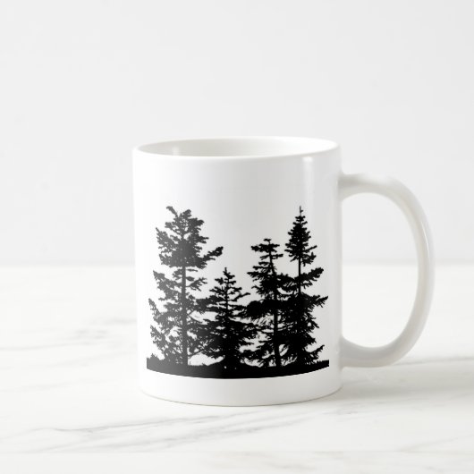 Mug Silhouettes d'arbre (Droite)