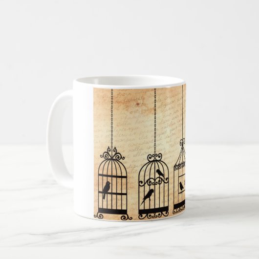 Mug Silhouettes de cage (Devant gauche)