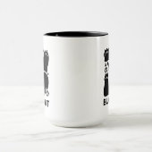 Mug Silhouettes de chat noir - Design Feline mignon (Centre)