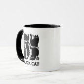 Mug Silhouettes de chat noir - Design Feline mignon (Devant gauche)