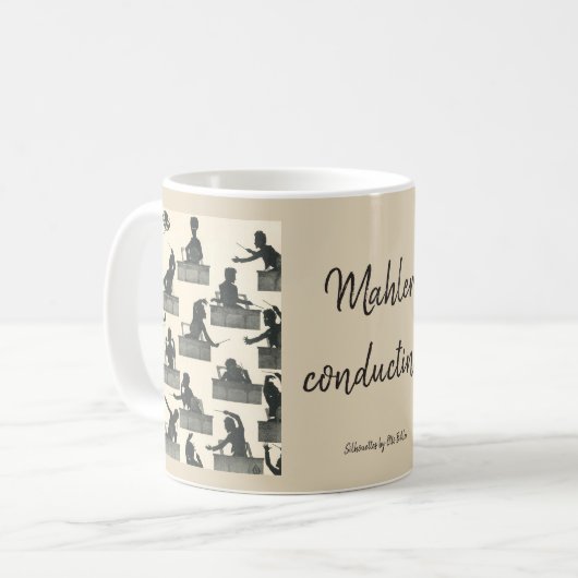 Mug Silhouettes de conduite classiques de Gustav (Devant gauche)