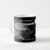 Mug "Silhouettes de faucon mexicain" (Devant gauche)