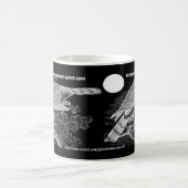 Mug "Silhouettes de faucon mexicain" (Centre)