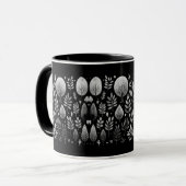 Mug Silhouettes de la nature : Nuit (Devant gauche)