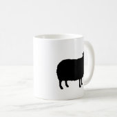 Mug Silhouettes de mouton noir (Devant droit)