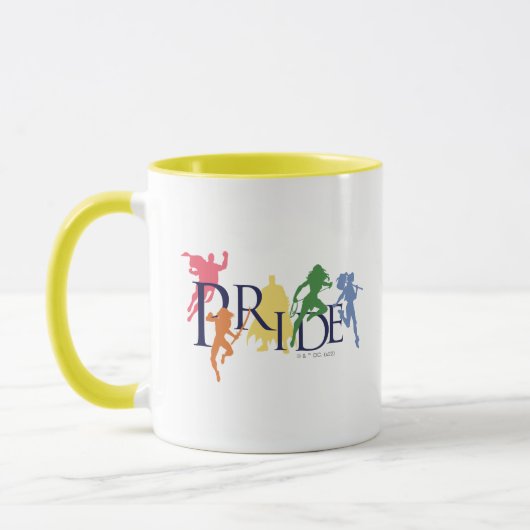 Mug Silhouettes de personnage de la Ligue de la Justic (Gauche)