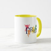 Mug Silhouettes de personnage de la Ligue de la Justic (Devant droit)